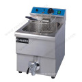 Restaurante Equipamento de cozinha de fast food Fritadeira de frango com 2 tanques 2 cestas Fritadeiras de peixe e batatas fritas automáticas